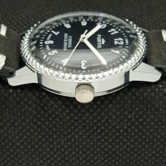 Fortis Men's Black and Silver Watch - Picture 5 of 8